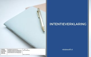 Intentieverklaring