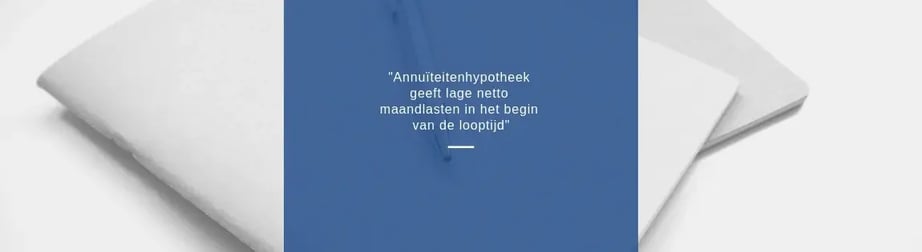 wijze van annuiteit berekenen en grafiek Annuïteitenhypotheek op whiteboard 