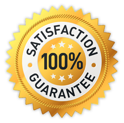 100% satisfaction guarantee badge