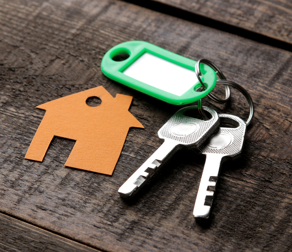 Sleutels voor het nieuw gekochte huis